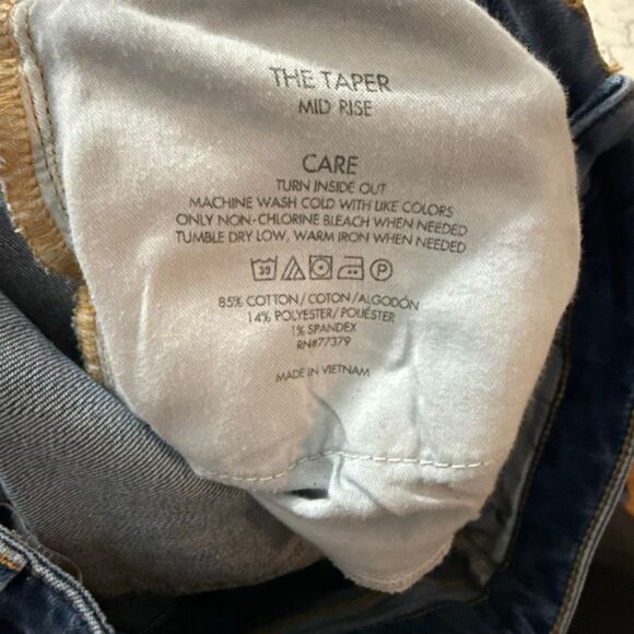 Ann Taylor The Taper Mid Rise Jeans Size 6 - Picture 6 of 6